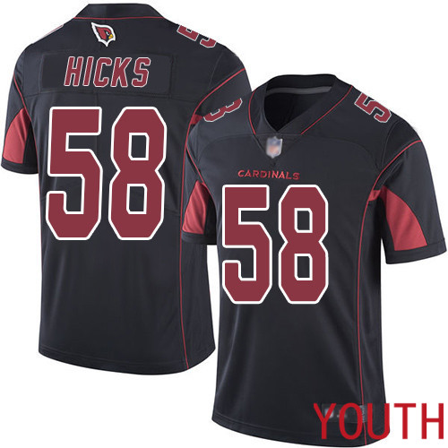 Arizona Cardinals Limited Black Youth Jordan Hicks Jersey NFL Football #58 Rush Vapor Untouchable